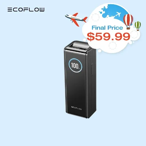 EcoFlow 170W Rapid Power Bank 25000mAh with Dual 140W USB-C Ports