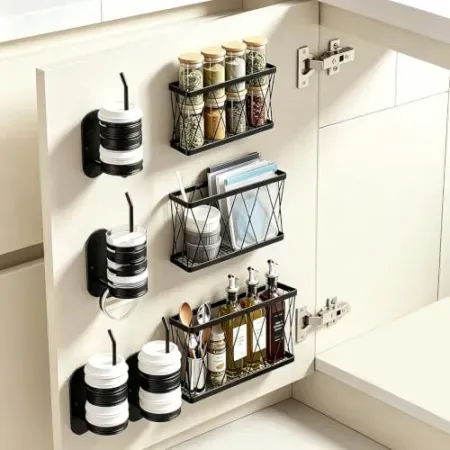 7-Pack InstaPull Adhesive Multi-Size Cabinet Door Organizer Set
