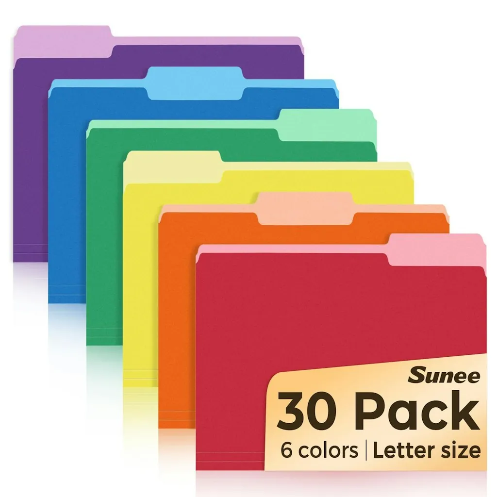8.5" x 11" Manilla File Folder 30-Pack