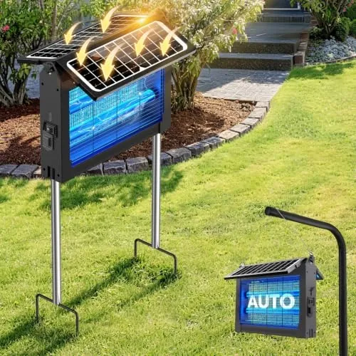 PhatroyYee 4,500V Solar Bug Zapper