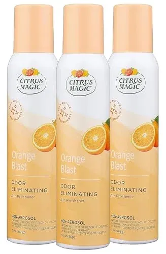 Citrus Magic Natural Air Freshener Spray 3-Pack 3-Oz (Orange Blast)