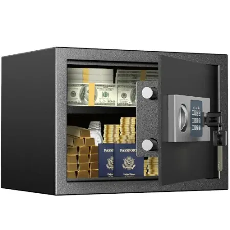 Locksworth 0.6 Cubic Feet Safe Box with Electronic Keypad & Keys