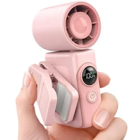 Hotsales 13500 RPM Clip-On Rechargeable Handheld Mini Fan