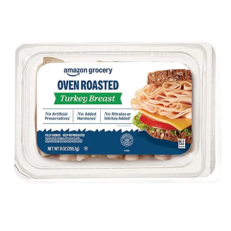 Prime Members in Select Locations: 9-Oz Amazon Grocery Sliced Deli Meats