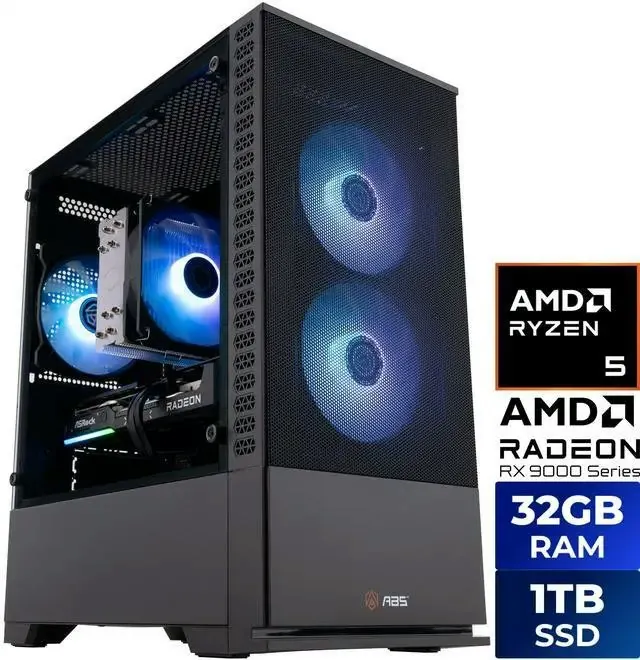 ABS Cyclone Ruby Ryzen 5 9600X Gaming Desktop PC
