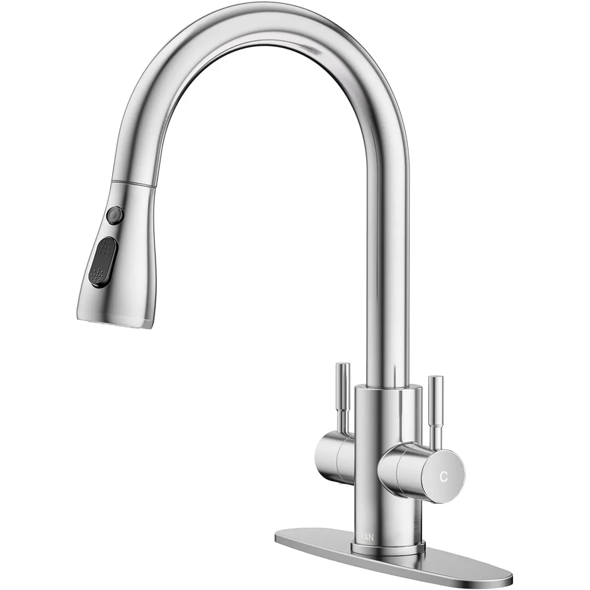 Hurran Kitchen Sink Faucet with Pull Down Sprayer