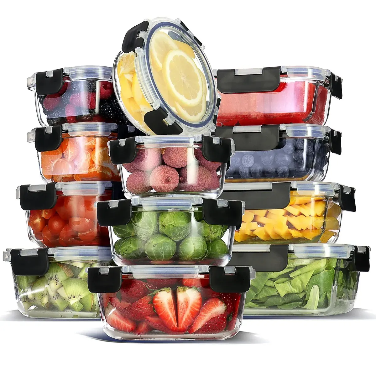 Glass Food Storage Containers 12 Pack by Ivy Bronx