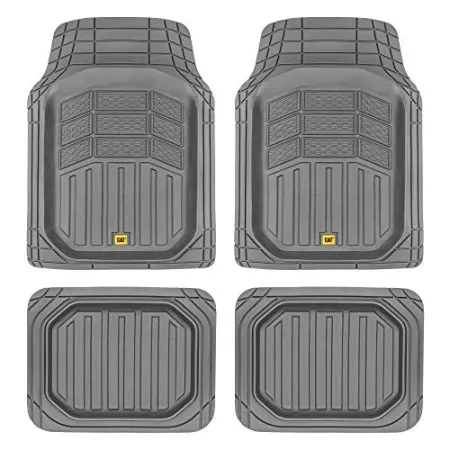 4-Piece Cat Heavy Duty Deep Dish Rubber Floor Mats