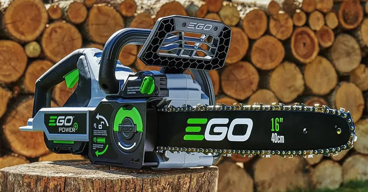 EGO Power+ 56V 16-inch Cordless Electric Chainsaw with 2.5Ah battery