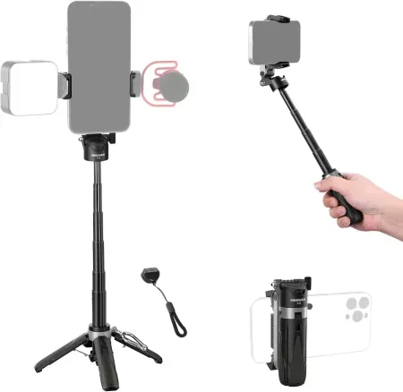 Neewer 3-in-1 Selfie Stick Tripod Stand w/ Detachable Bluetooth Remote