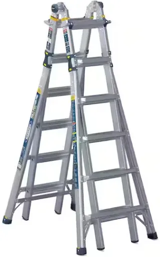 YMMV | Werner 26 ft. Reach Aluminum 5-in-1 Multi-Position Pro Ladder