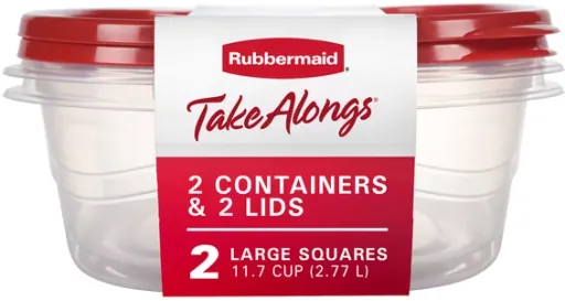 Rubbermaid TakeAlongs 11.7 Cup Food Storage Containers 2-Pack