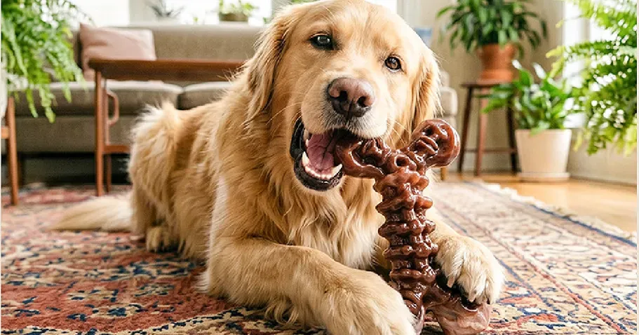 Dog Chew Toy 3-Pack in Bacon Flavor