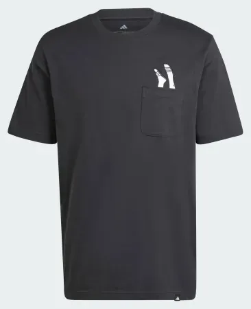 adidas Men's Lounge Slides Graphic Pocket Men's Tee