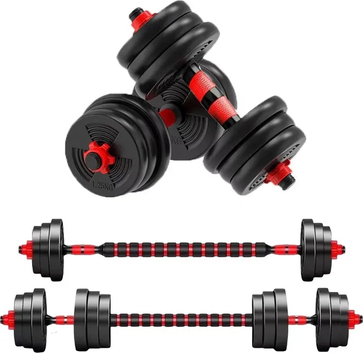 5- to 44-lb. Adjustable Dumbbell to Barbell Set