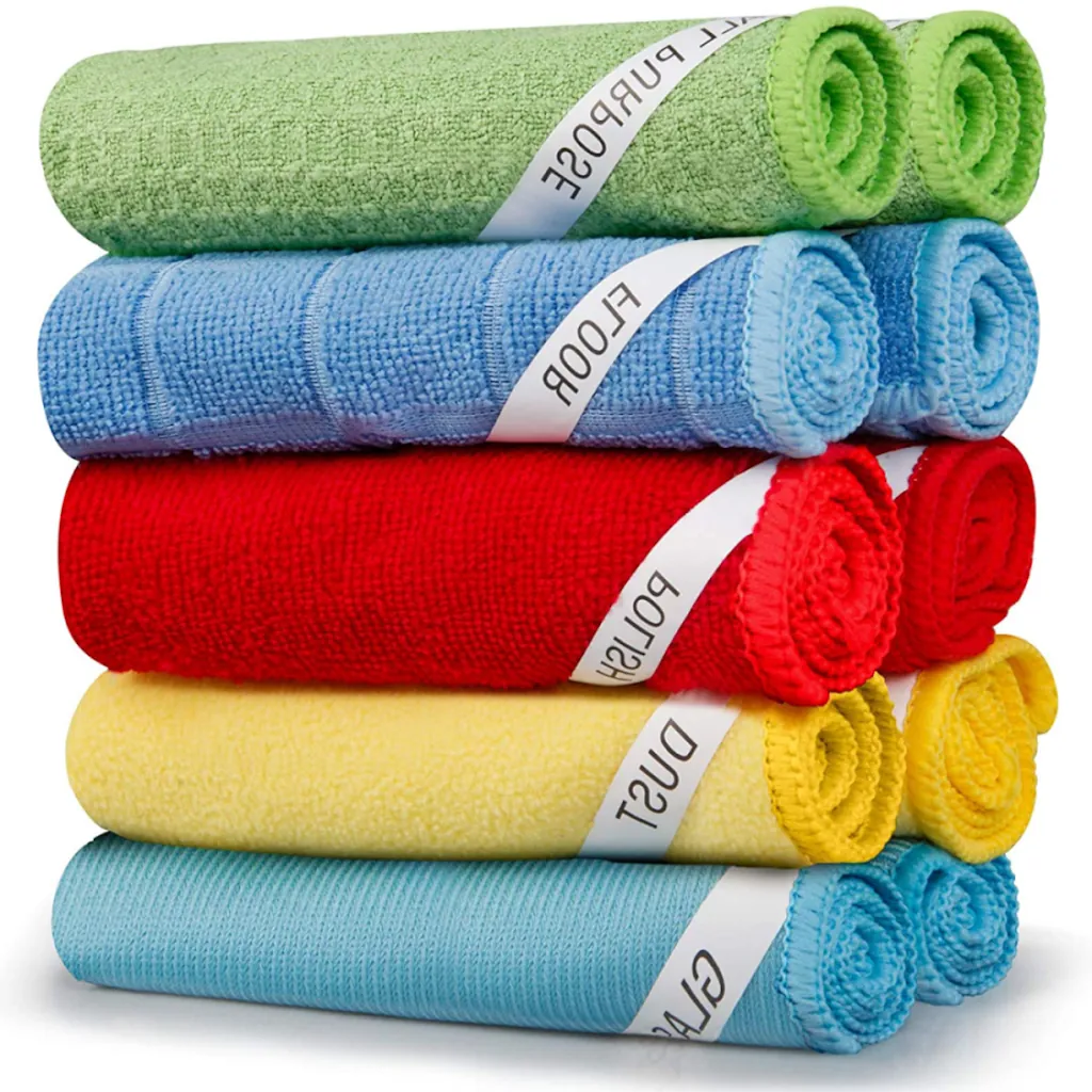 Microfiber Cleaning Cloths 10-Pack