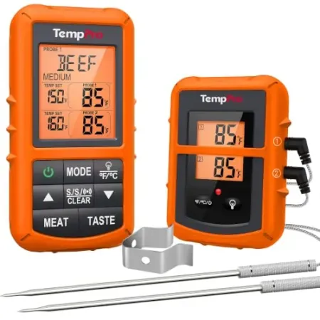 TempPro TempSync 500FT Wireless Meat Thermometer w/ Two Probes