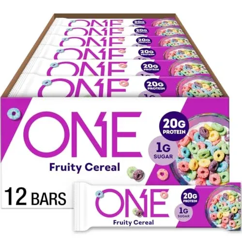 ONE Fruity Cereal Protein Bars, 20g Protein, Gluten Free, 12 Count