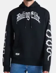Crooks & Castles Men's Ruling Elite Graphic Hoodie from