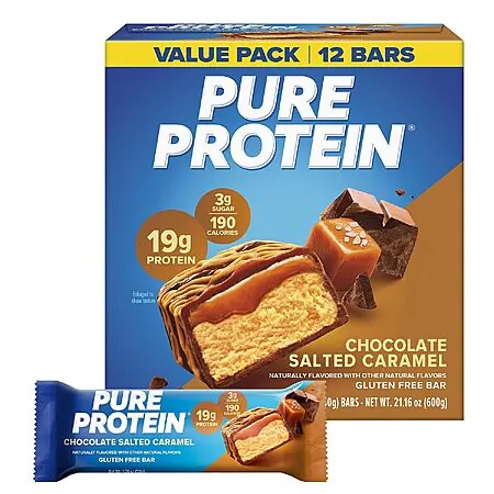 12-Ct 1.76-Oz Pure Protein Bars (Chocolate Salted Caramel)