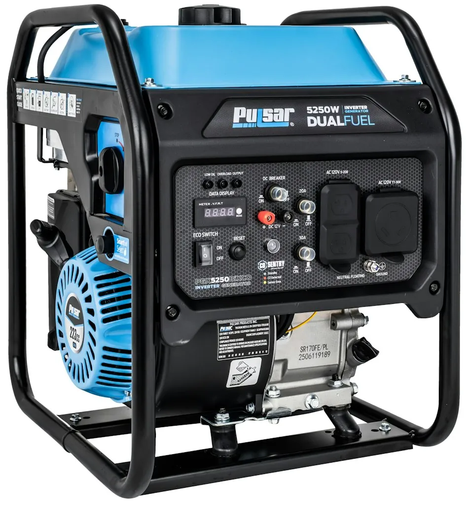 Pulsar 5250W Dual Fuel Inverter Generator