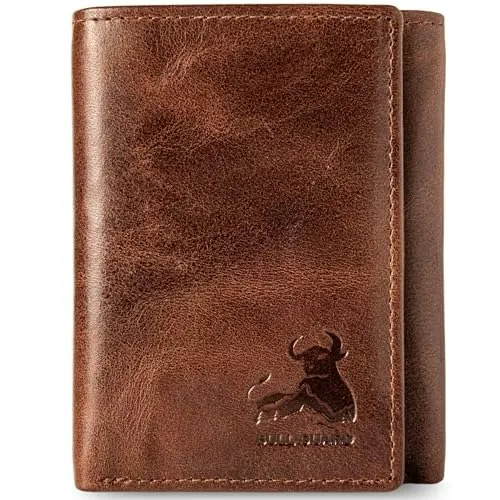 Bull Guard Leather RFID Trifold Wallet
