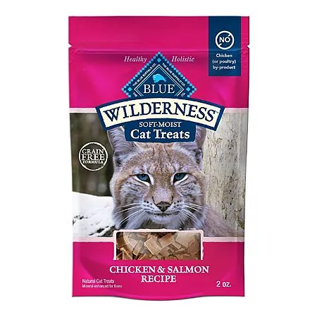 2-Oz Blue Buffalo Wilderness Grain-Free Soft-Moist Cat Treats (Chicken/Salmon)