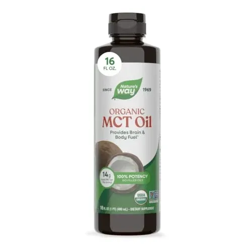 Nature's Way Organic MCT Oil, Keto & Paleo, 16 Fl Oz