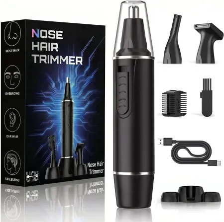AREYZIN Rechargeable 3-in-1 Nose Hair Trimmer