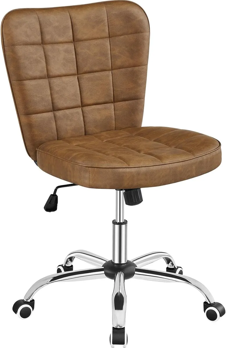 Yaheetech Armless Tufted Office Chair