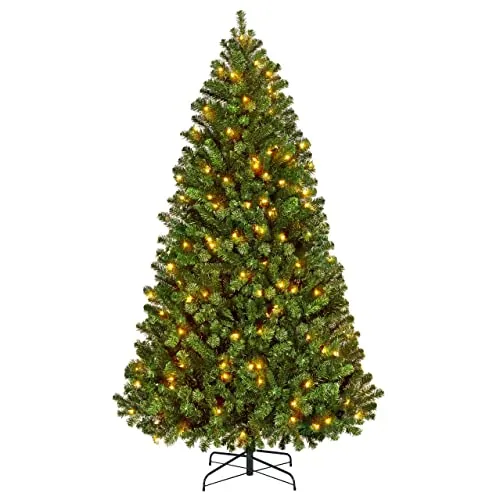 6' Pre-Lit Spruce Christmas Tree with 300 Warm White Lights