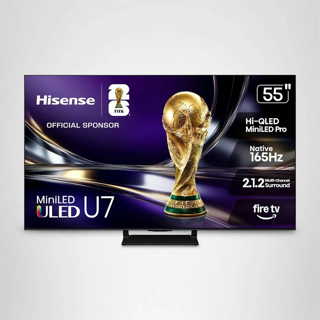 Hisense U7 Series Mini-LED 55" 4K UHD QLED Fire TV (2026)