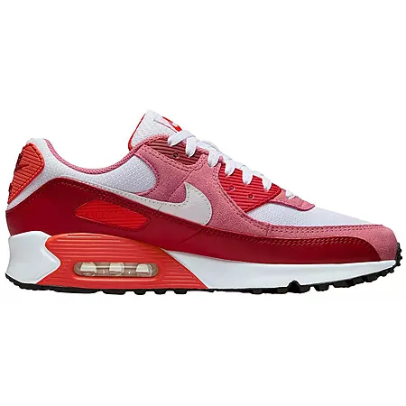 Nike Men's Air Max 90 Shoes (Red/White)