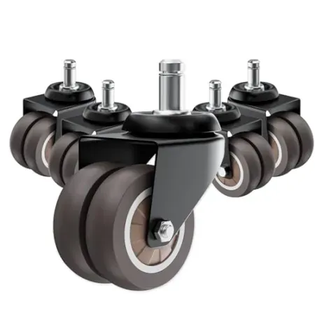 5-Pack ASHGOOB Heavy Duty 2" Office Wheels (Dual Wheels)