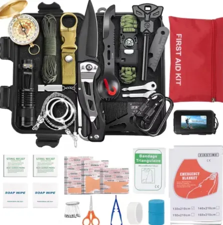 TEIPUERY 57-Piece Survival Kit