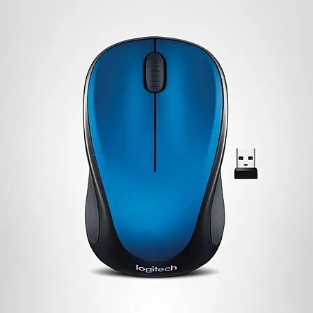 Logitech M317 Wireless Mouse w/ 2.4GHz Nano USB Receiver (Steel Blue)
