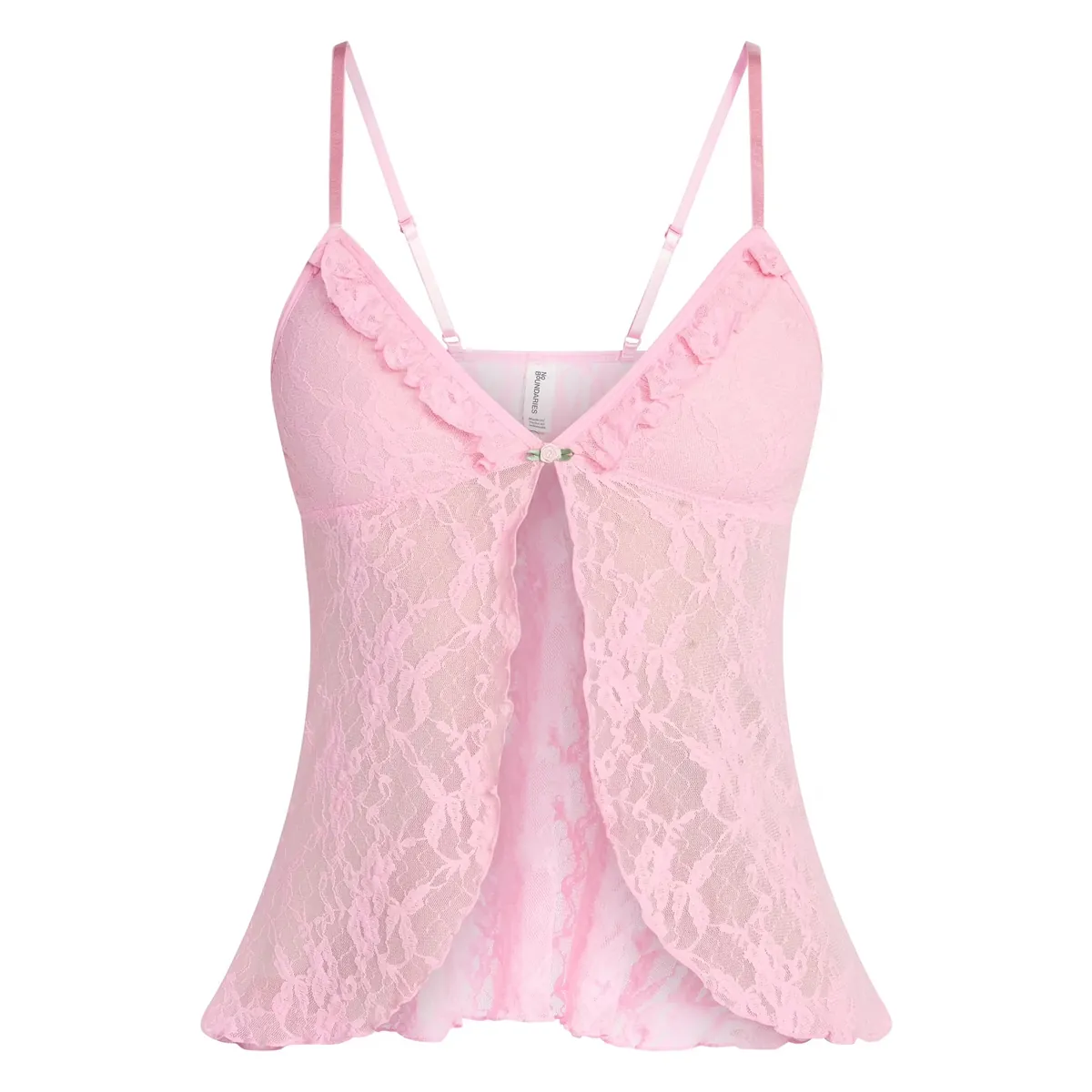 No Boundaries Lace Flyaway Cami Top
