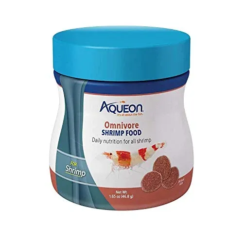 Aqueon Omnivore Shrimp Disc Fish Food 1.65-Oz