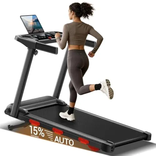 LONTEK 15% Auto Incline Folding Treadmill w/ 3.0HP Motor