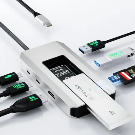 Minthouz USB-C Docking Station with M.2 NVMe/SATA SSD Enclosure