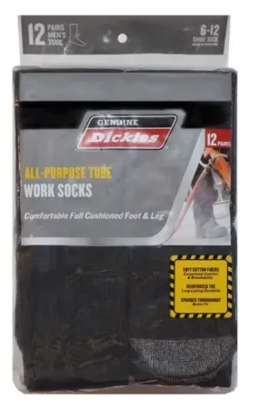 12-Pack Dickies Work Tube Socks