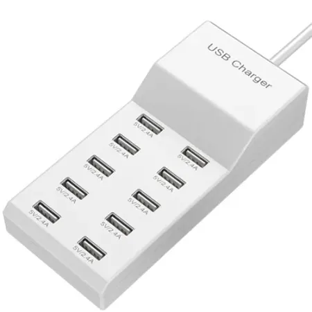 DMBKYLM 10-Port USB Desktop Charging Station