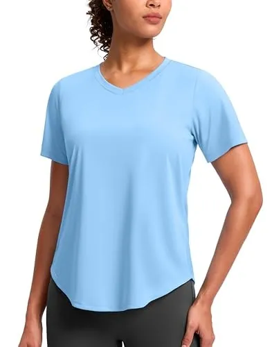 G Gradual Women's V-Neck Short Sleeve Shirt