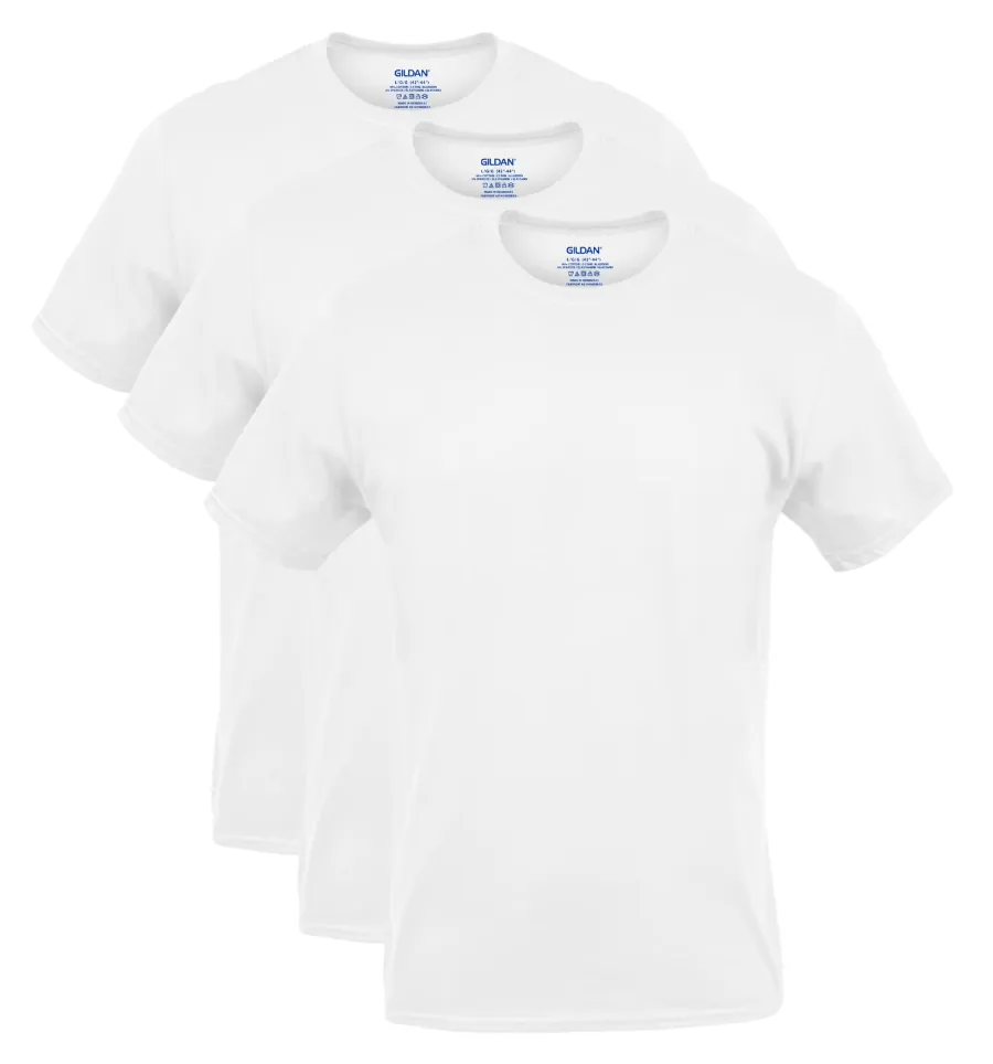 Gildan Men's Cotton Stretch Crewneck Undershirt 3-Pack (S or M only)
