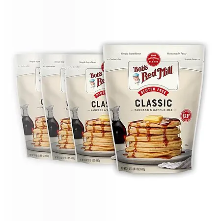 4-Pk 24-Oz Bob's Red Mill Gluten Free Pancake & Waffle Mix