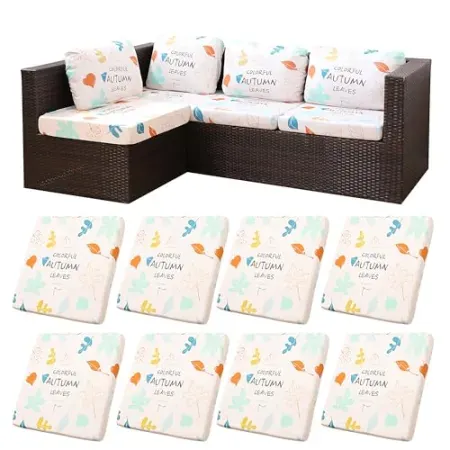 8-Pack BIETYONE Outdoor Patio Sofa Cushion Covers