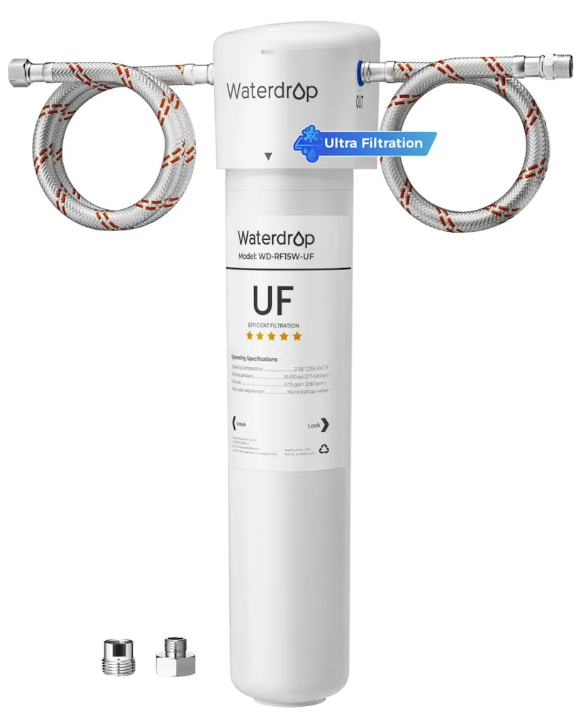 Waterdrop 15UAW-UF 0.01 Micron Ultra Filtration Under Sink Water Filter System