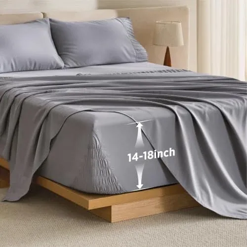 Bedsure Non-Slip Deep Pocket Sheet Set