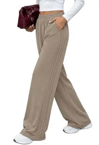 WIHOLL Sweatpants Wide Leg Casual
