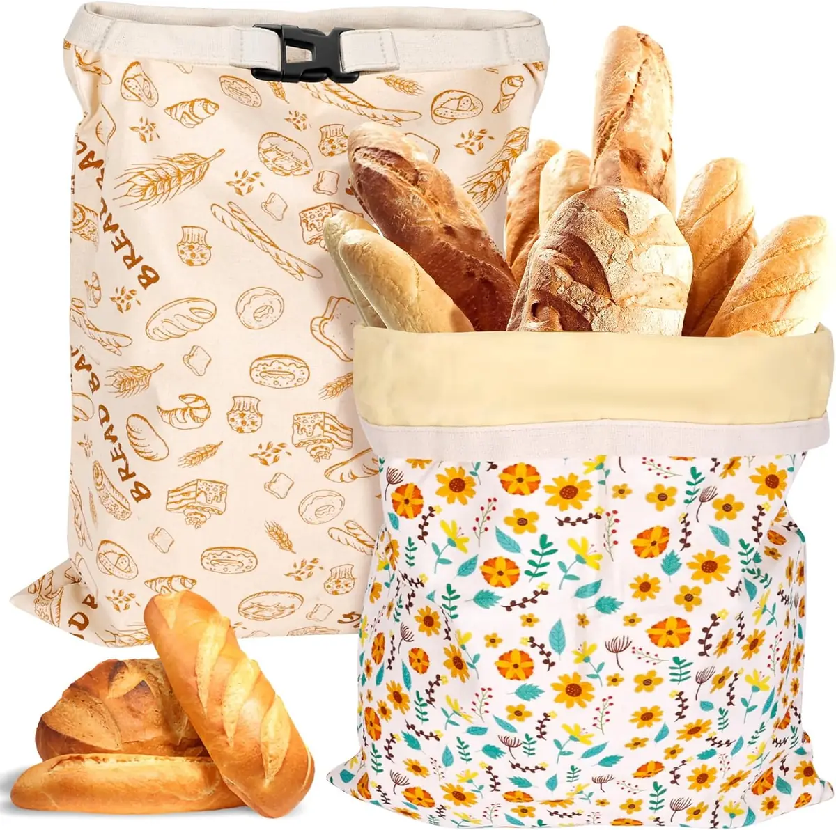 HOLYOWL Beeswax Bread Bag 2-Pack